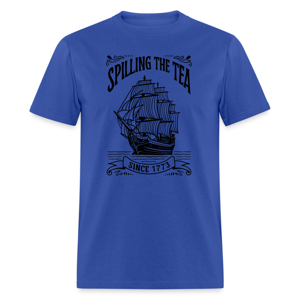 Spilling The Tea Sine 1773 T-Shirt - royal blue