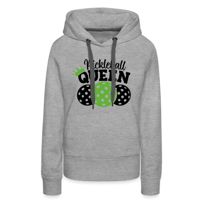 Pickleball Queen Women's Premium Hoodie - heather grey