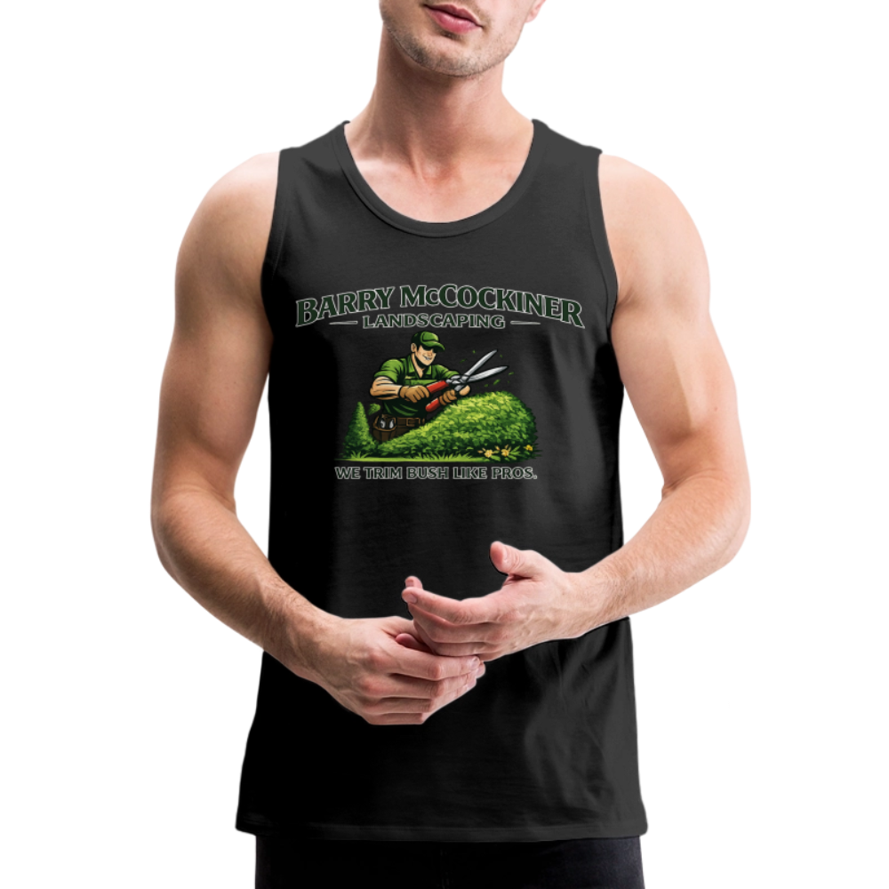 Barry McCockiner Landscaping Funny Tank Top Color: Black