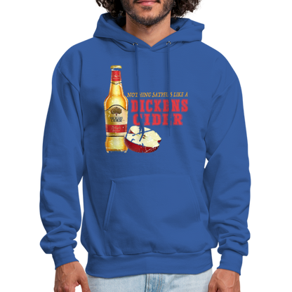 Nothing Satisfies Like A Dickens Cider Hoodie - royal blue