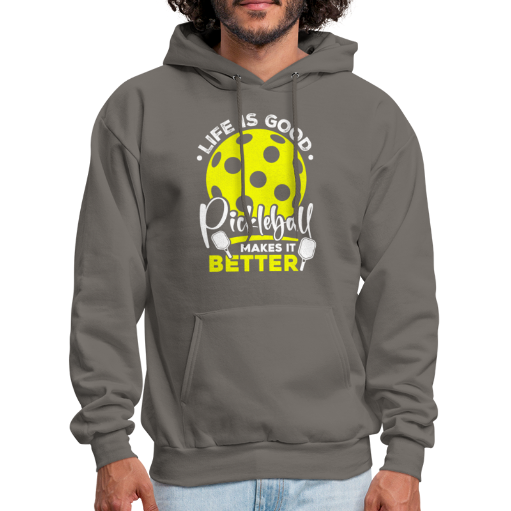 Life Is Good Pickleball Makes It Better Hoodie - asphalt gray