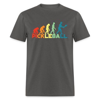 Pickleball Evolution T-Shirt - charcoal