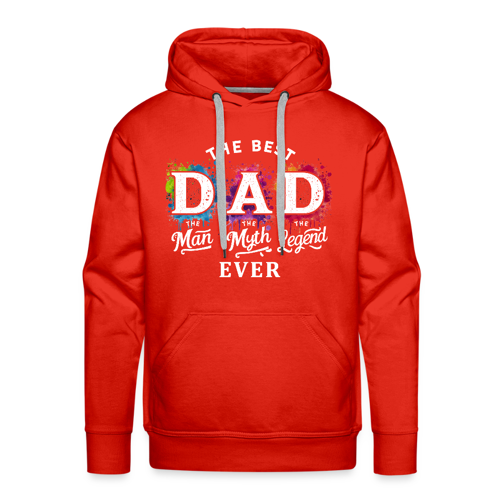 Best Dad Ever Men’s Premium Hoodie - red