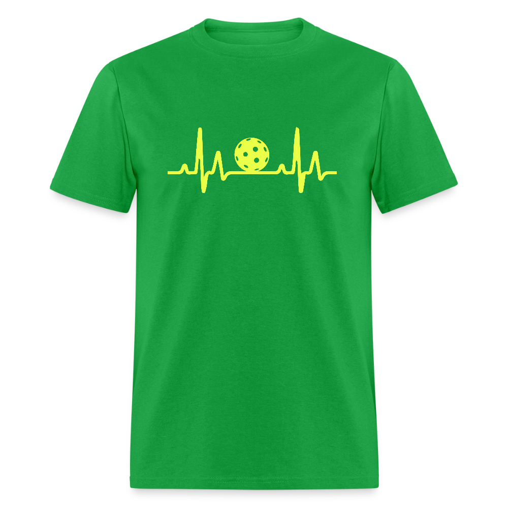 Pickleball Heartbeat T-Shirt - bright green