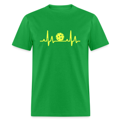 Pickleball Heartbeat T-Shirt - bright green