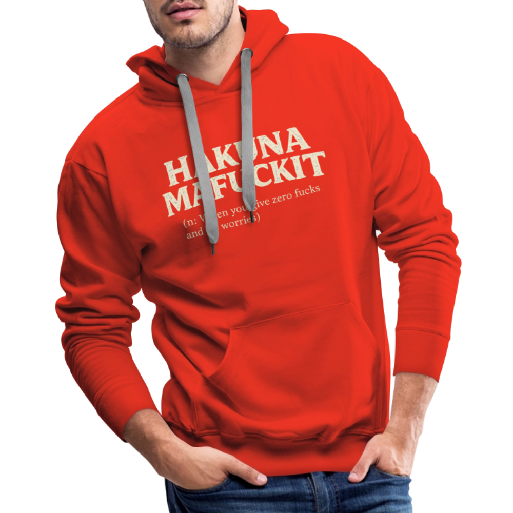 Hakuna Mafuckit Men’s Funny Graphic Hoodie Color: Black