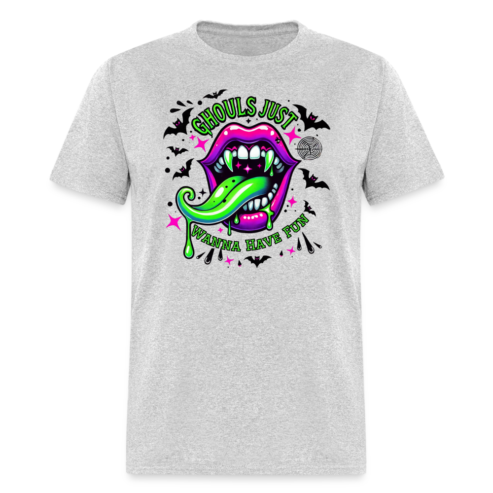 Ghouls Just Wanna Have Fun T-Shirt - heather gray