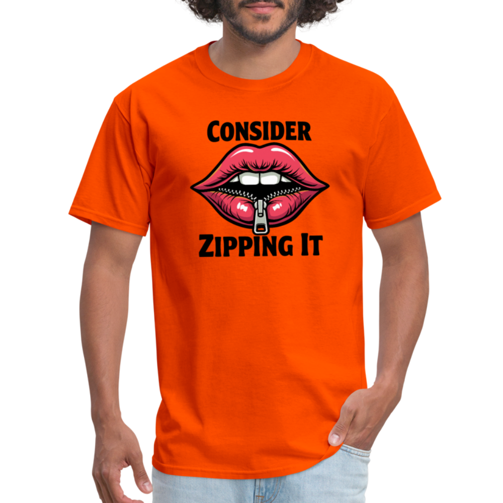 Consider Zipping It T-Shirt - orange