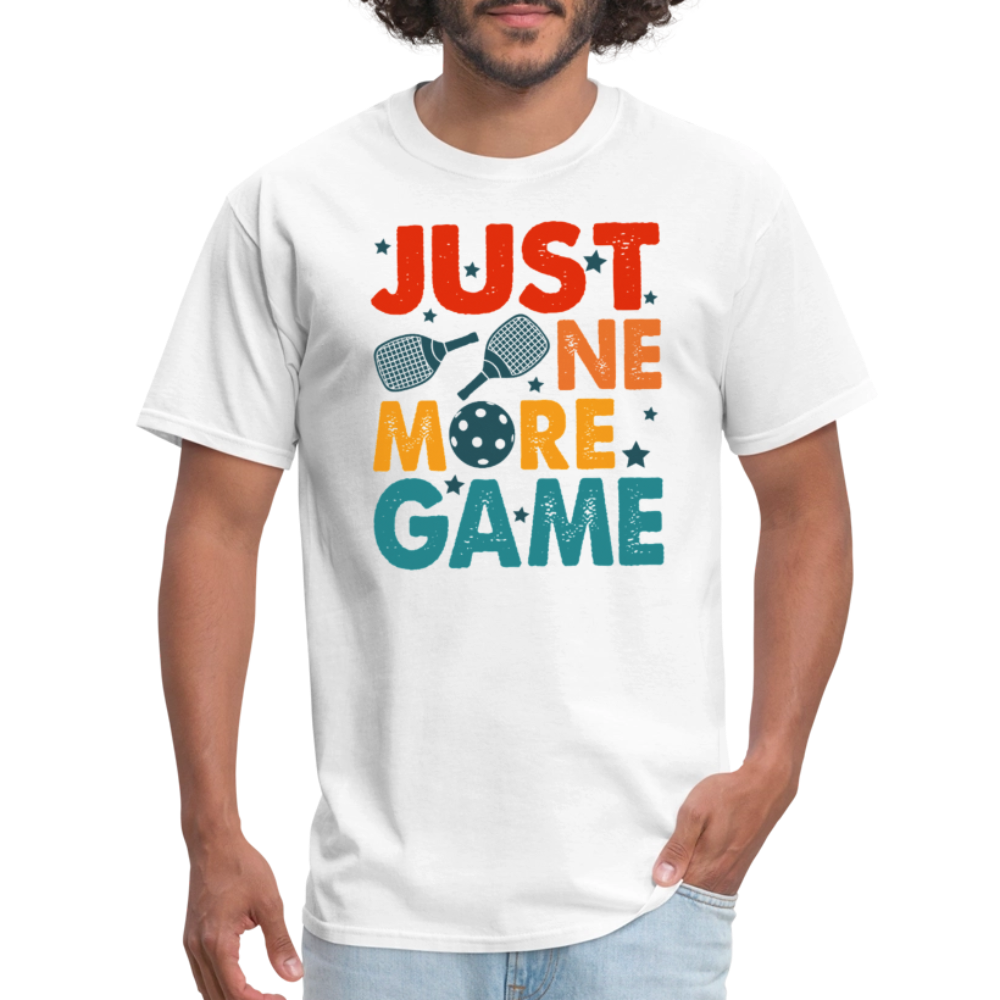 Just One More Game (Pickleball) T-Shirt - white