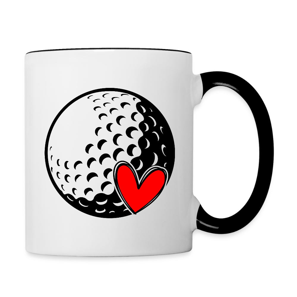 Love Golf Coffee Mug – Simple, Classic Golf Lover’s Gift - white/black