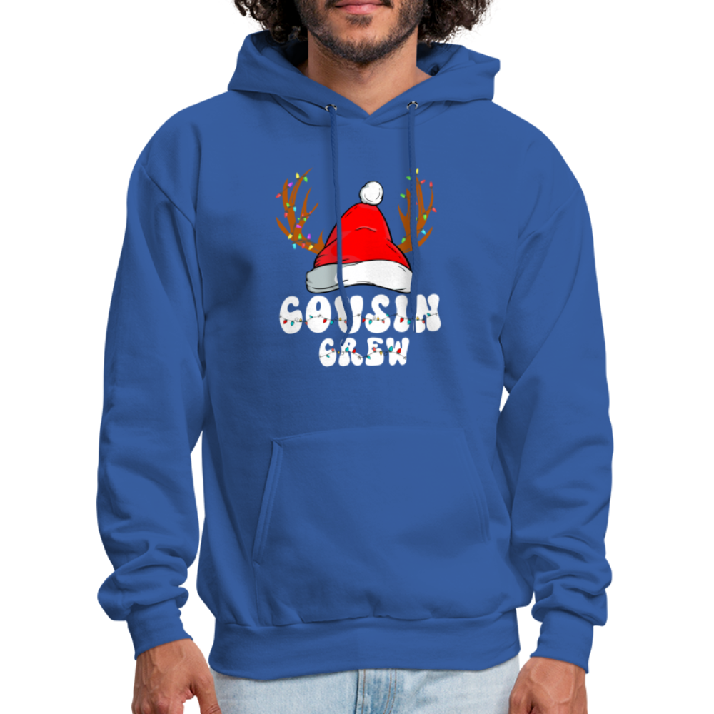 Cousin Crew Christmas Hoodie - royal blue