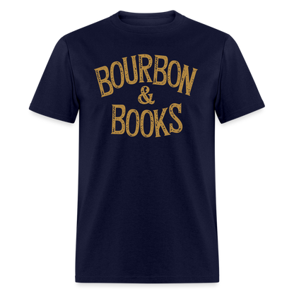 Bourbon & Books T-Shirt - navy