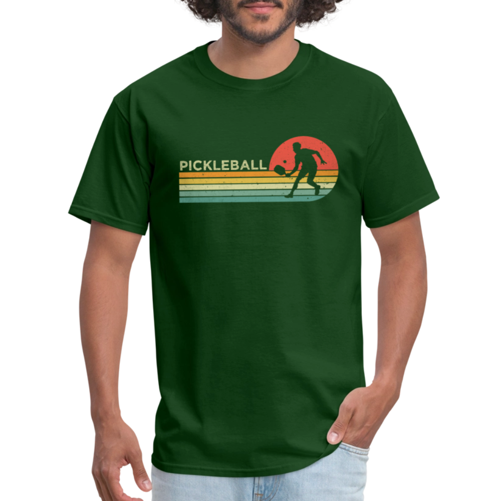 Retro Pickleball T-Shirt - forest green