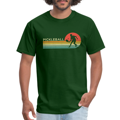 Retro Pickleball T-Shirt - forest green