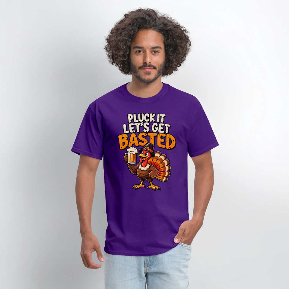 Pluck It Let’s Get Basted T-Shirt - purple