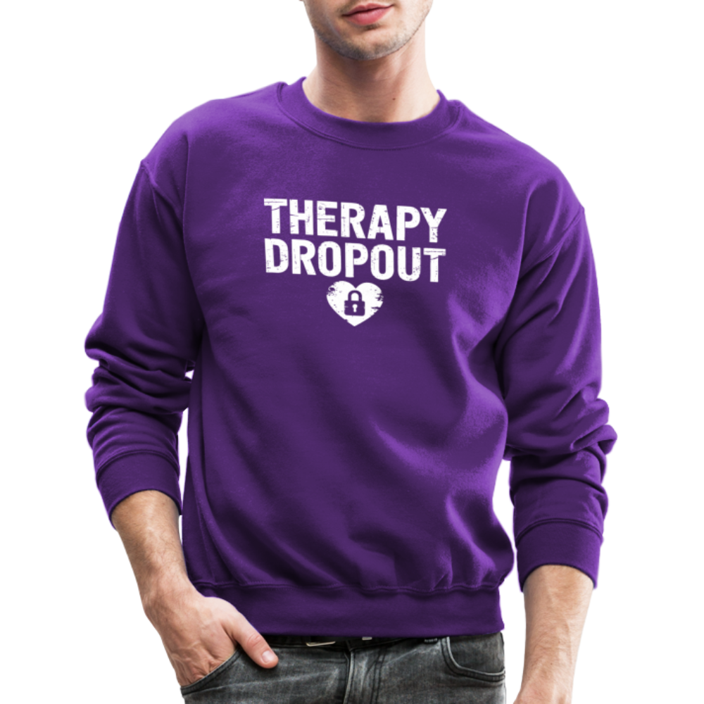 Therapy Dropout Sweatshirt - purple