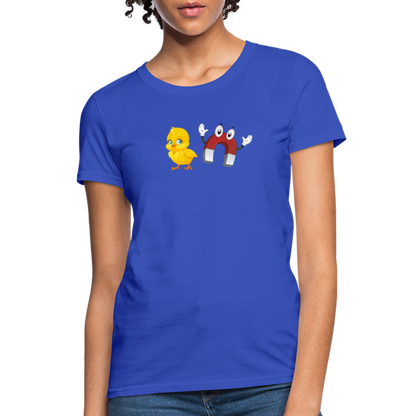 Chick Magnet Women's Contoured T-Shirt - Color: royal blue