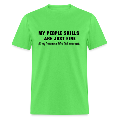 It's My Tolerance To Idiots That Needs Work T-Shirt - kiwi