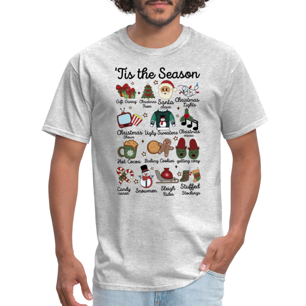 Tis The Season (Christmas) T-Shirt - heather gray