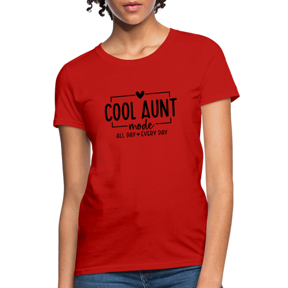Cool Aunt Mode Women's T-Shirt - red