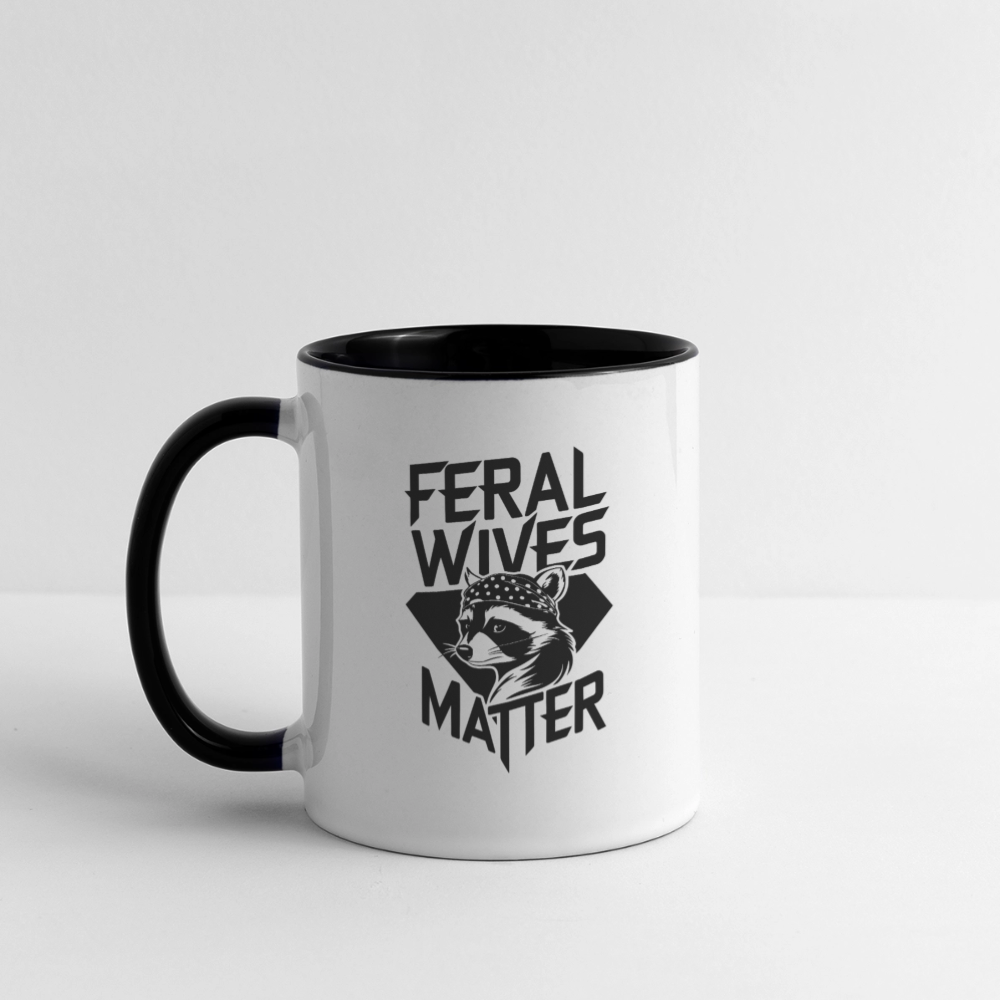 Feral Wives Matter Coffee Mug - white/black