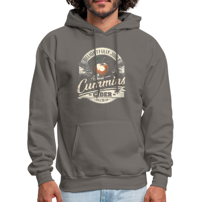 Vintage Cummins Cider (Funny Adult Humor) Hoodie - asphalt gray