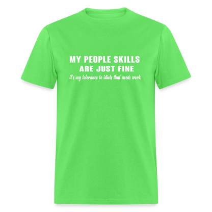 It's My Tolerance To Idiots That Needs Work T-Shirt - kiwi