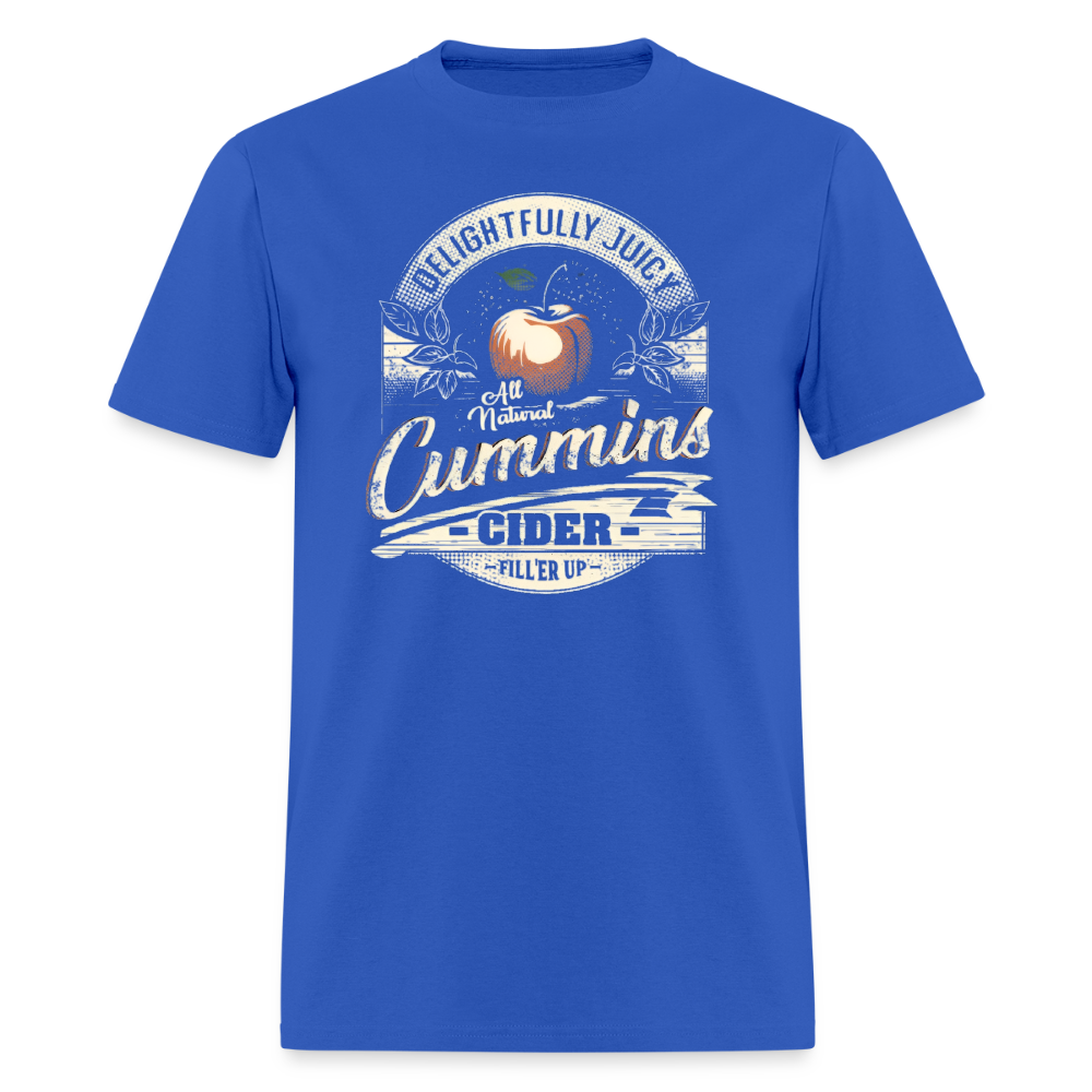 Vintage Cummins Cider (Funny Adult Humor) T-Shirt - royal blue