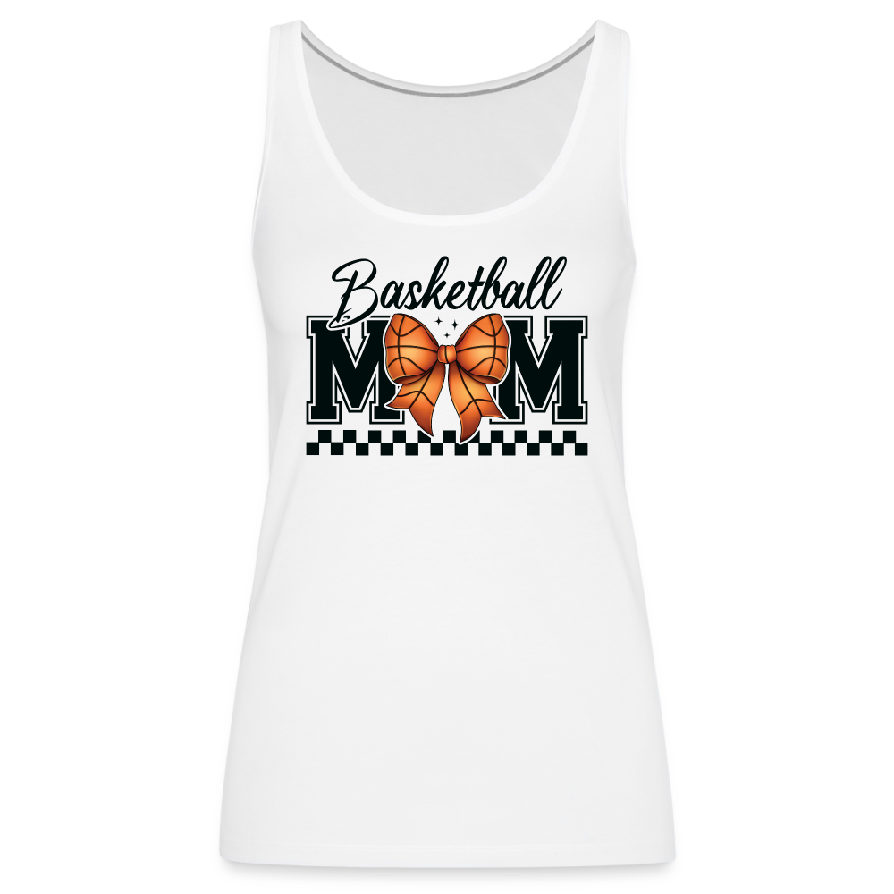 Basketball Mom Women’s Premium Tank Top - white