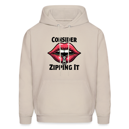 Consider Zipping It Hoodie - Sand