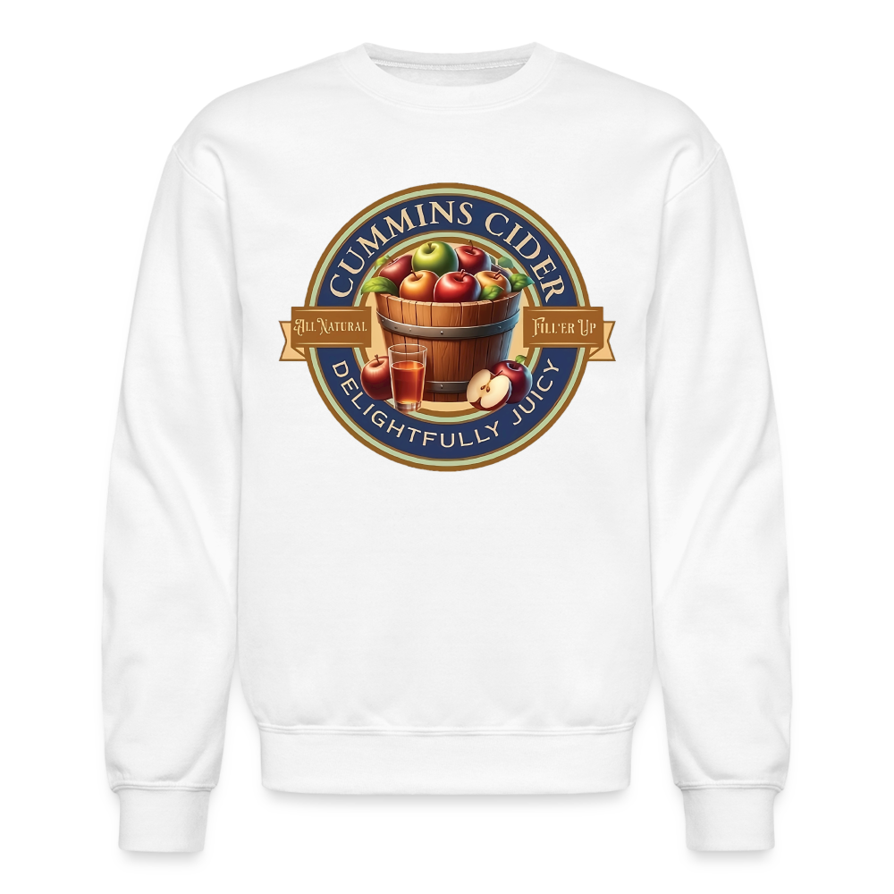 Cummins Cider (Funny Adult Humor) Sweatshirt - white