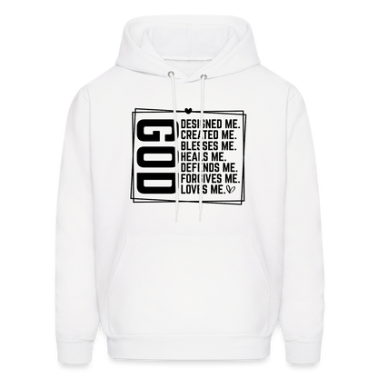 GOD Designed Me Hoodie - white