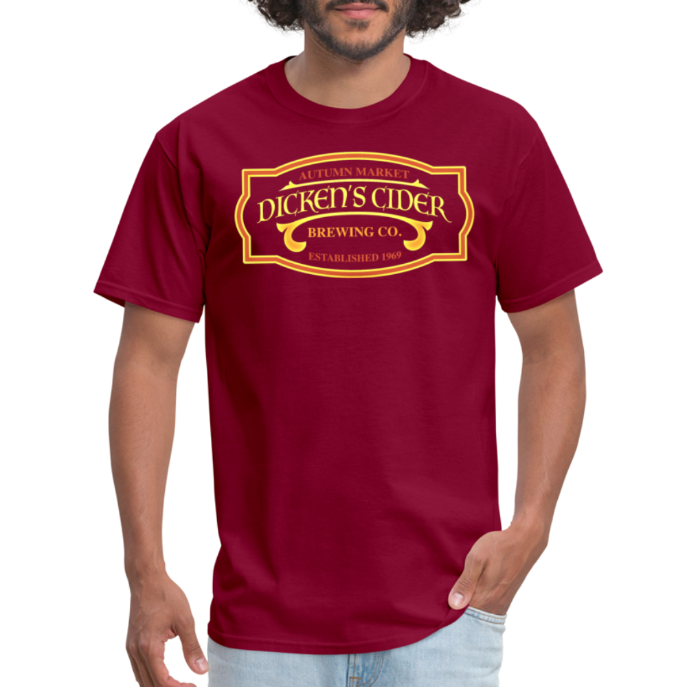 Dicken's Cider Brewing Co T-Shirt - burgundy