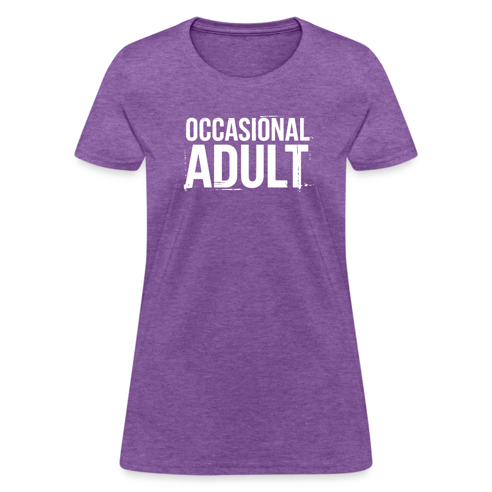 Occasional Adult Women's Contoured T-Shirt - purple heather