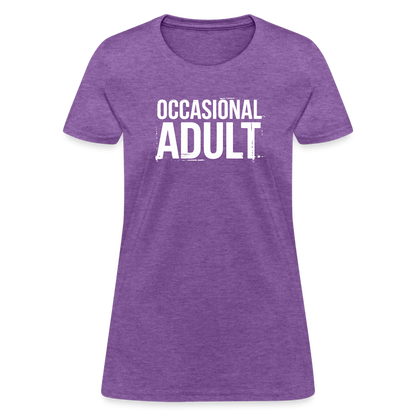 Occasional Adult Women's Contoured T-Shirt - purple heather