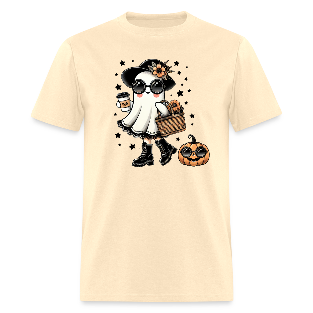 Cute Halloween Mom Ghost T-Shirt - natural