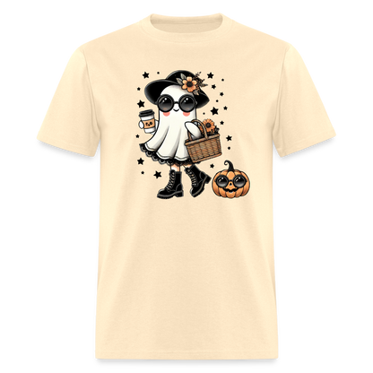 Cute Halloween Mom Ghost T-Shirt - natural