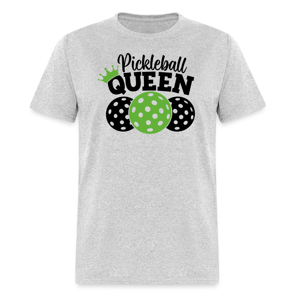 Pickleball Queen T-Shirt - heather gray