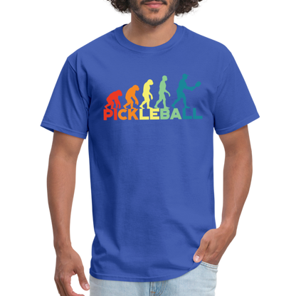 Pickleball Evolution T-Shirt - royal blue