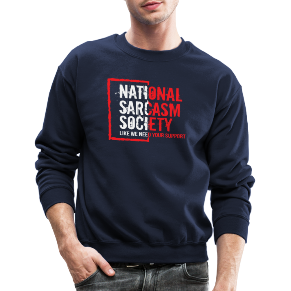 National Sarcasm Society Sweatshirt - navy