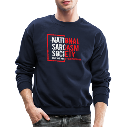 National Sarcasm Society Sweatshirt - navy