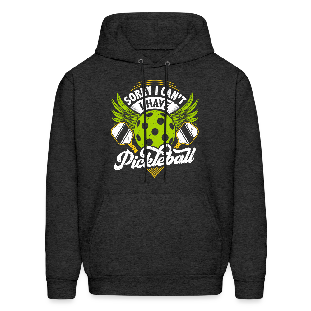 Sorry I can't I Have Pickleball Hoodie - charcoal grey