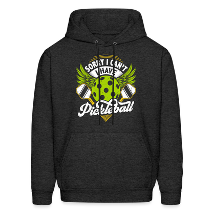 Sorry I can't I Have Pickleball Hoodie - charcoal grey