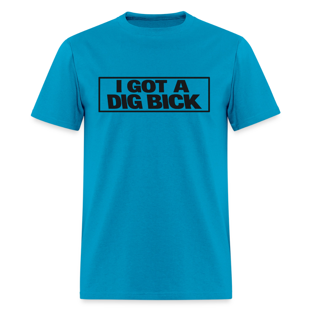 I Got A Dig Bick Funny Adult Humor T-Shirt Color: Turquoise