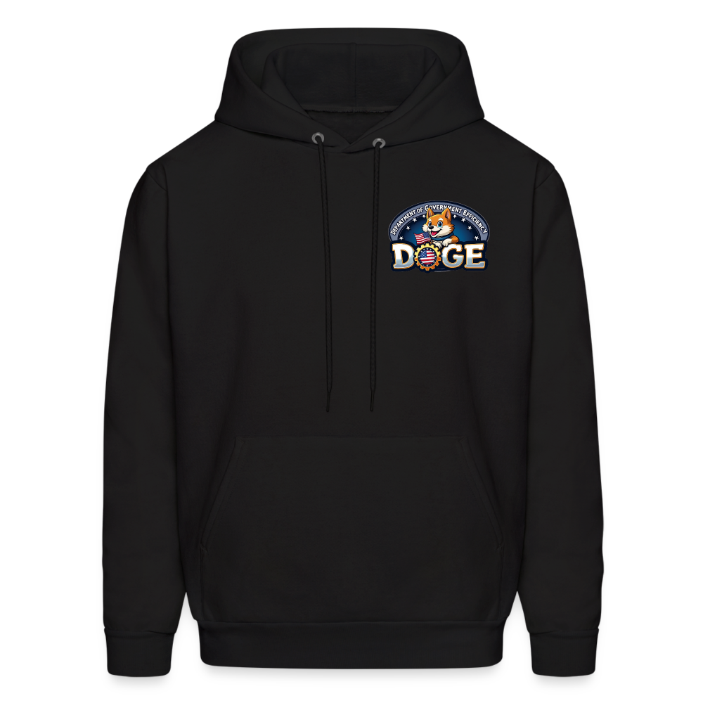 DOGE Hoodie (front/back print) - black