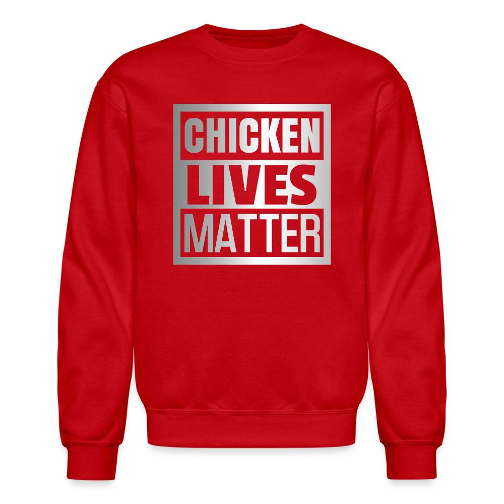 Chicken Lives Matter Sweatshirt - red