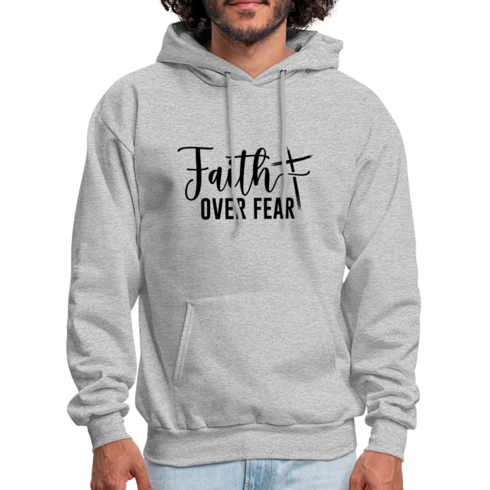 Faith Over Fear Hoodie - heather gray