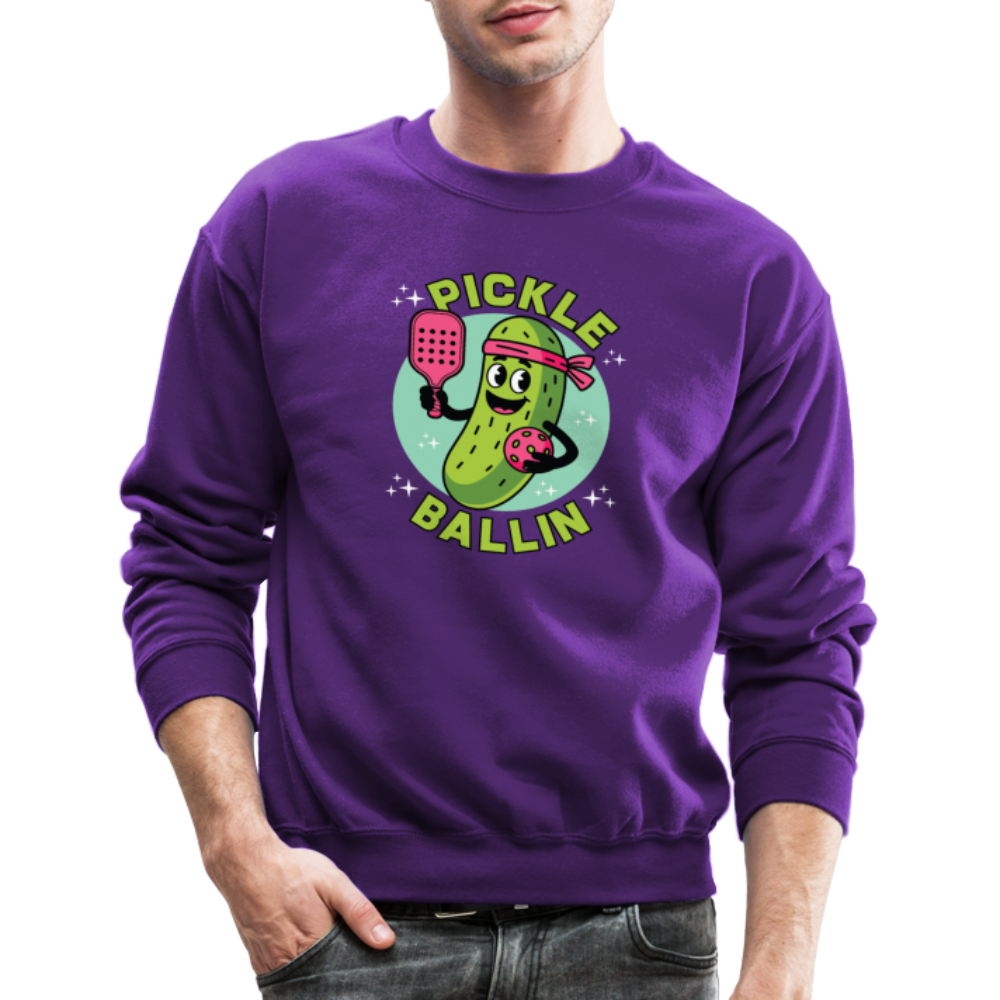 Pickle Ballin Sweatshirt - purple