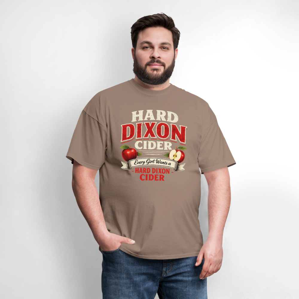 Hard Dixon Cider Funny Graphic T-Shirt Color: Navy