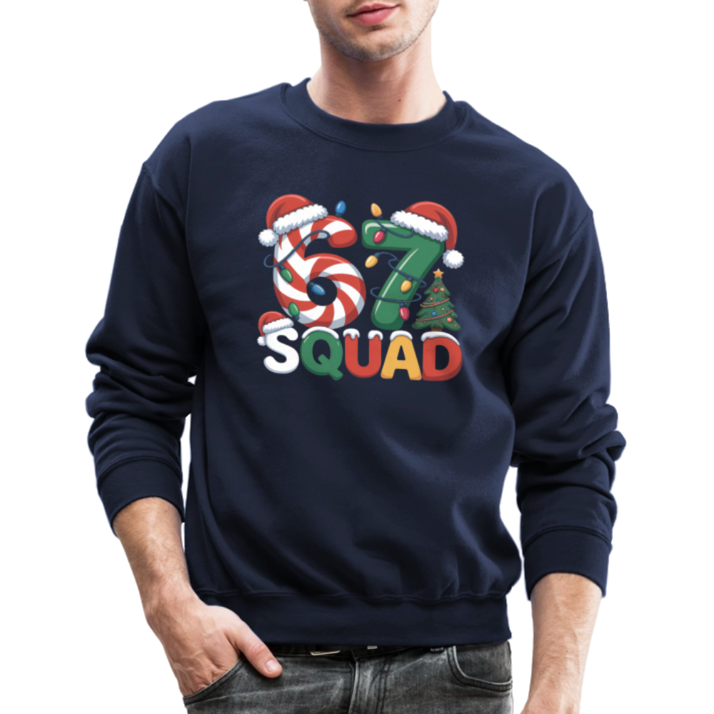 Six Seven Squad Christmas 67 Sweatshirt - navy